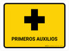 First Aid Yellow Spanish Landscape - Wall Sign