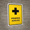 First Aid Yellow Spanish Portrait - Wall Sign