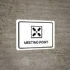 Meeting Point White Landscape - Wall Sign