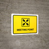 Meeting Point Yellow Landscape - Wall Sign