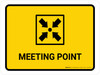 Meeting Point Yellow Landscape - Wall Sign