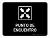 Meeting Point Black Spanish Landscape - Wall Sign