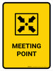 Meeting Point Yellow Portrait - Wall Sign