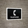 Telephone Black Landscape - Wall Sign