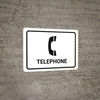 Telephone White Landscape - Wall Sign