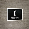 Telephone Black Spanish Landscape - Wall Sign