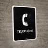 Telephone Black Portrait - Wall Sign Telephone Black Portrait - Wall Sign