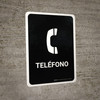 Telephone Black Spanish Portrait - Wall Sign