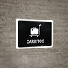 Trolleys Black Spanish Landscape - Wall Sign