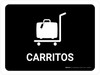Trolleys Black Spanish Landscape - Wall Sign