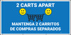 2 Carts Apart with Emojis Bilingual Spanish Blue - Banner 2 Carts Apart with Emojis Bilingual Spanish Blue - Banner