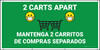 2 Carts Apart with Facemask Emojis Bilingual Spanish Green - Banner 2 Carts Apart with Facemask Emojis Bilingual Spanish Green - Banner
