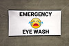 Emergency Eye Wash with Emojis White - Banner