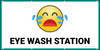 Eye Wash Station with Emojis - Banner Eye Wash Station with Emojis - Banner