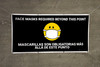 Face Masks Required Beyond This Point Black with Emojis - Banner