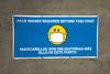 Face Masks Required Beyond This Point Blue with Emojis - Banner Face Masks Required Beyond This Point Blue with Emojis - Banner