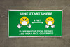 Line Starts Here with Emojis Green - Banner