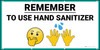 Remember to Use Hand Sanitizer with Emojis - Banner Remember to Use Hand Sanitizer with Emojis - Banner