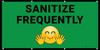 Sanitize Frequently Green with Emoji - Banner Sanitize Frequently Green with Emoji - Banner