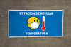 Temperature Check Station Spanish Blue with Emojis - Banner Temperature Check Station Spanish Blue with Emojis - Banner