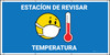 Temperature Check Station Spanish Blue with Emojis - Banner Temperature Check Station Spanish Blue with Emojis - Banner