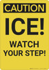 Caution: Ice Watch Your Step - Wall Sign