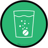 Antacid Icon Circle - Floor Sign