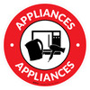 Appliances with Icon Circle - Floor Sign