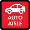 Auto Aisle with Icon Square - Floor Sign Auto Aisle with Icon Square - Floor Sign