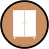 Furniture Icon Circle - Floor Sign