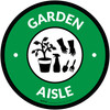 Garden Aisle with Icon Circle - Floor Sign