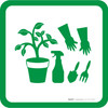 Garden Icon Square - Floor Sign
