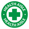 Health Aisle with Icon Circle - Floor Sign