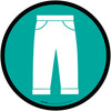 Kids Pants Icon Circle - Floor Sign Kids Pants Icon Circle - Floor Sign