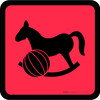 Kids Toys Icon Square - Floor Sign