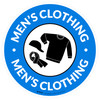Mens Clothing with Icon Circle - Floor Sign