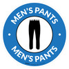 Mens Pants with Icon Circle - Floor Sign