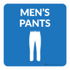 Mens Pants with Icon Square - Floor Sign