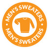 Mens Sweaters with Icon Circle - Floor Sign