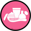 Personal Care Icon Circle - Floor Sign Personal Care Icon Circle - Floor Sign