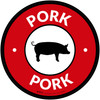 Pork with Icon Circle - Floor Sign