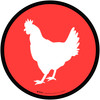 Poultry Icon Circle - Floor Sign