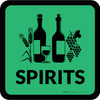 Spirits with Icon Square - Floor Sign