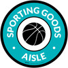 Sporting Goods Aisle with Icon Circle - Floor Sign