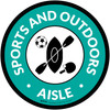 Sports and Outdoors Aisle with Icon Circle - Floor Sign
