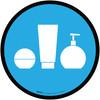 Toiletries Icon Circle - Floor Sign