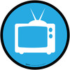 TVs Icon Circle - Floor Sign