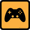 Video Games Icon Square - Floor Sign