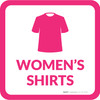 Womens Shirts with Icon Square - Floor Sign Womens Shirts with Icon Square - Floor Sign