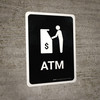 ATM Black Portrait - Wall Sign